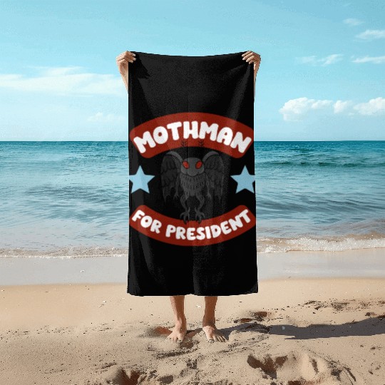 Mothman USA Election Campaign Politics 2024 Beach Towels