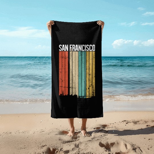 San Francisco Vintage Beach Towels