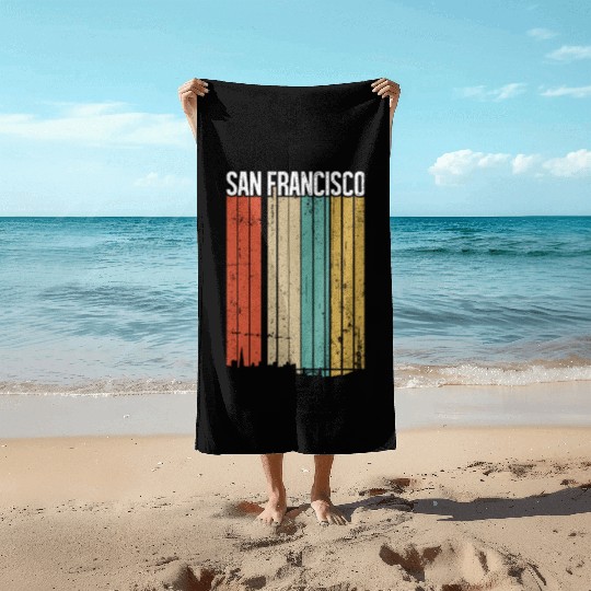 San Francisco Vintage Beach Towels
