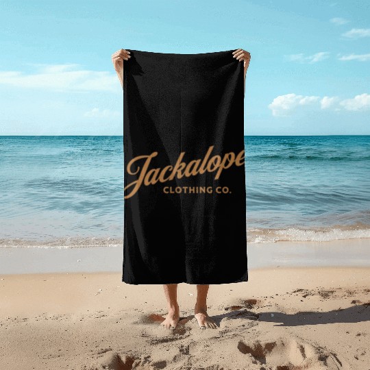 Jackalope Clothing Co Logo Beach Towels