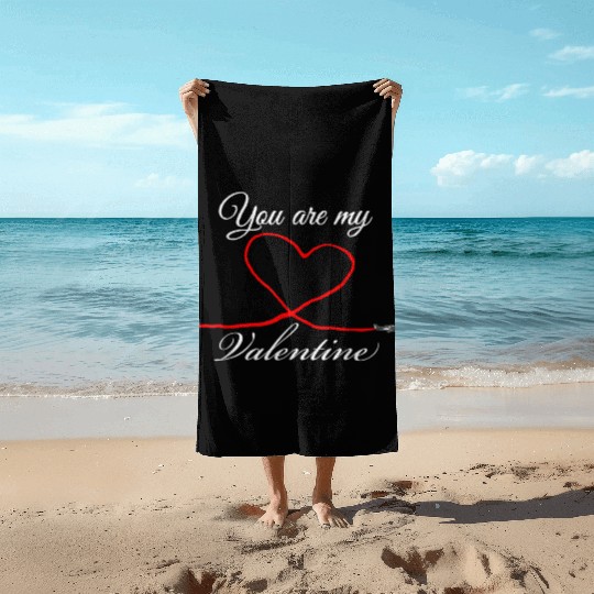 Valentines Funny Clothing Gift Women Beach Towels