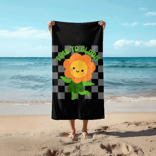 Time to Bloom: Floral Print Design Beach Towels