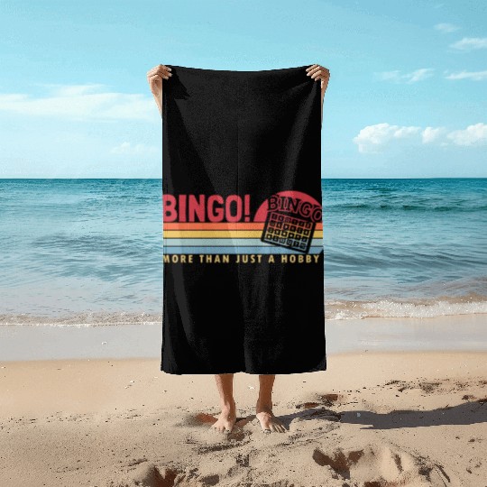 Bingo more than a Hobby Caller Daubers Beach Towels