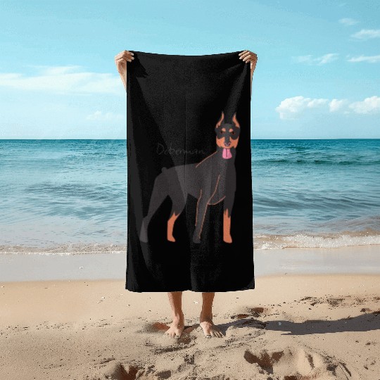 Doberman Beach Towels