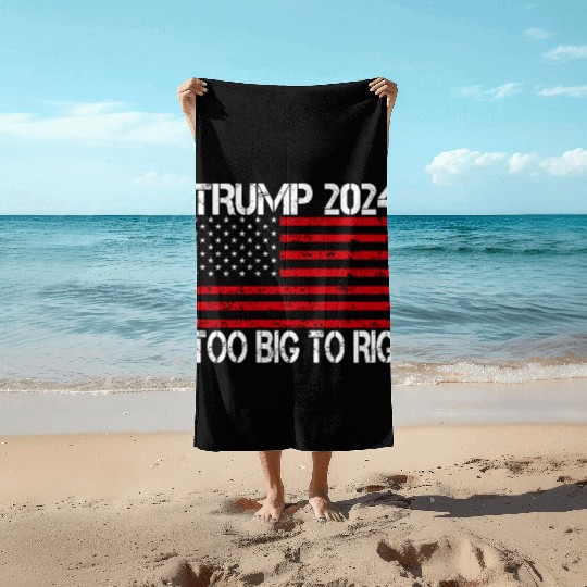 2024 Elections Too Big To Rig Beach Towels