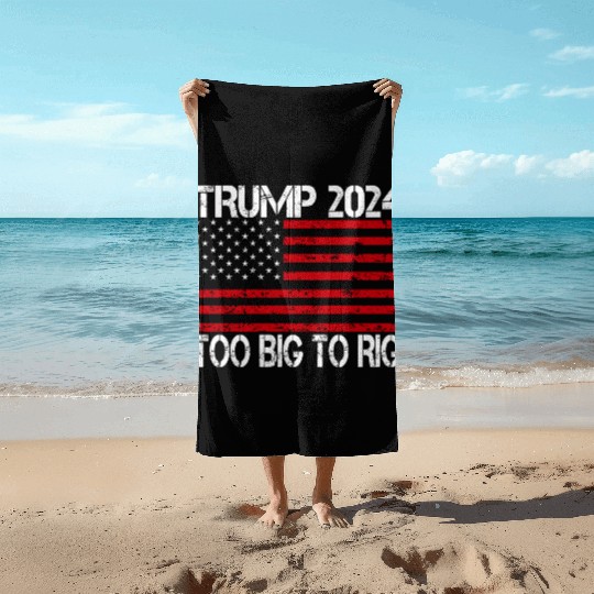 2024 Elections Too Big To Rig Beach Towels
