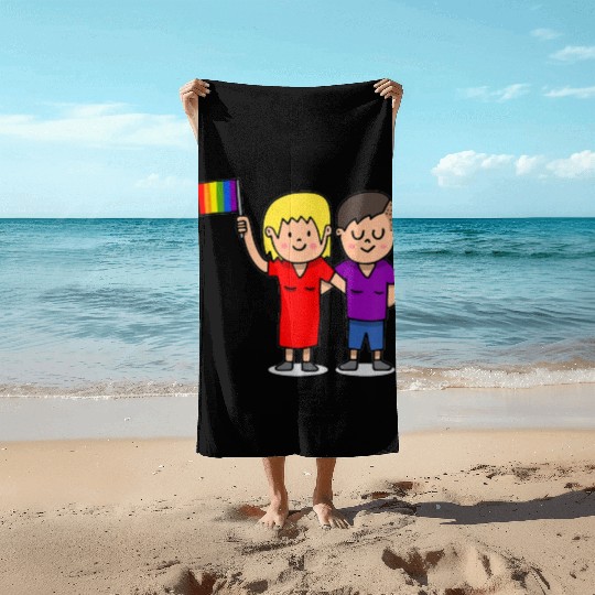 Gay Pride Clothing Rainbow Lesbian Beach Towels