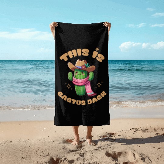This is Cactus Jack Beach Towels