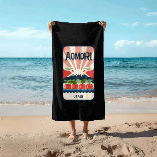 Aomori Harvest: Delicious Apples Beach Towels