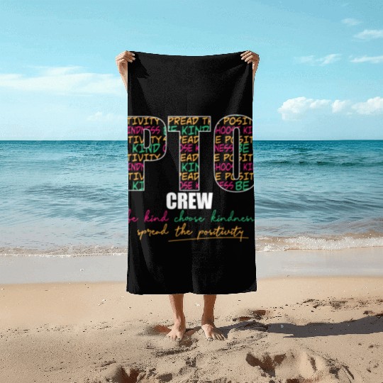 PTO Crew Parent Teacher Organization Team School Beach Towels