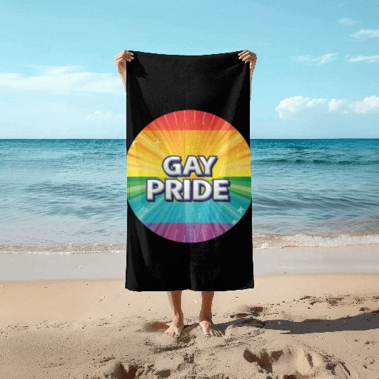 LGBTQ Gay Pride Beach Towels