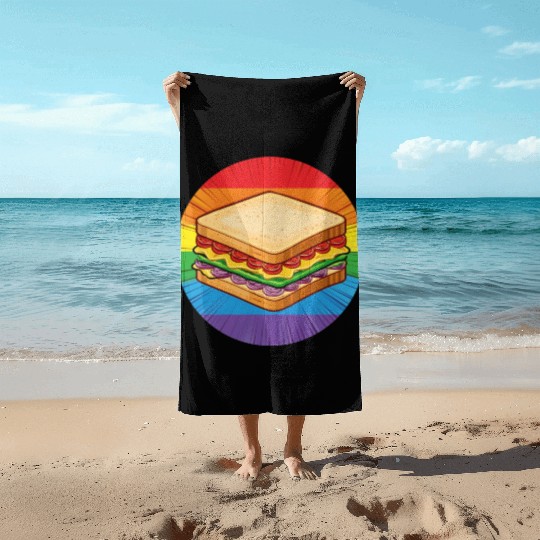 LGBTQ Sandwich Beach Towels