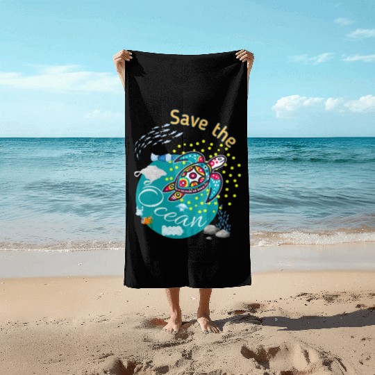 Save Ocean Turtle Beach Towels