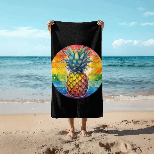 LGBTQ Pineapple Beach Towels
