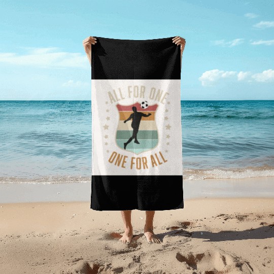 Soccer Team Spirit Beach Towels