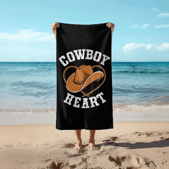 Cowboy Lifestyle Western Theme with Horses and Beach Towels