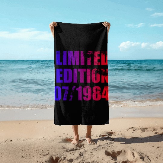 40th birthday Limited Edition 07/1984 Beach Towels