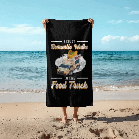 Food Truck Foodie Beach Towels