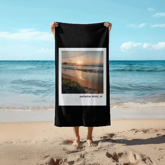 Mono Enterprises "Travels" Huntington Beach Beach Towels