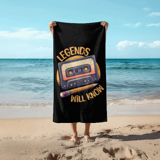 Legends Will Know: The Cassette Tape and Pencil Beach Towels