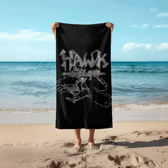 Hawk the Slayer Beach Towels