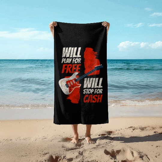 Musician Street Creative Band Beach Towels