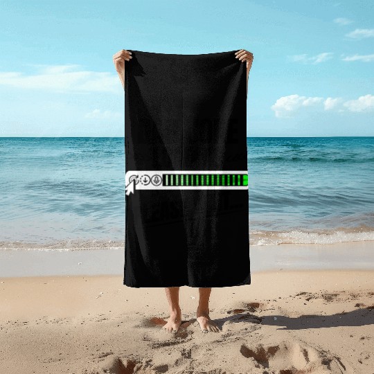Dad joke loading please wait papa present idea Beach Towels