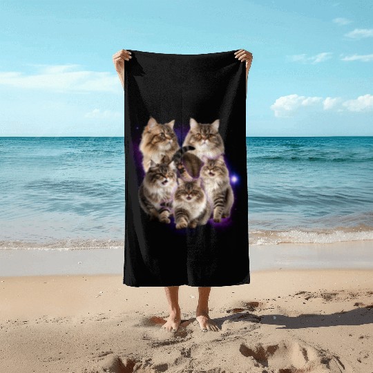 Persian Cat Pet Animals Lover Design Beach Towels