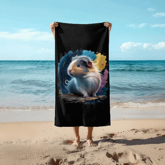 Mystical Guinea Pig Beach Towels