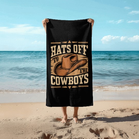 Cowboy Lifestyle Western Theme with Horses and Beach Towels