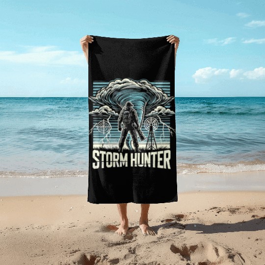 Tornado Chasing Adventures: Embrace Nature's Fury Beach Towels