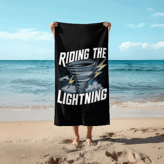 Tornado Chasing Adventures: Embrace Nature's Fury Beach Towels