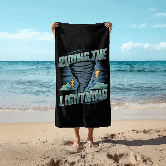 Tornado Chasing Adventures: Embrace Nature's Fury Beach Towels