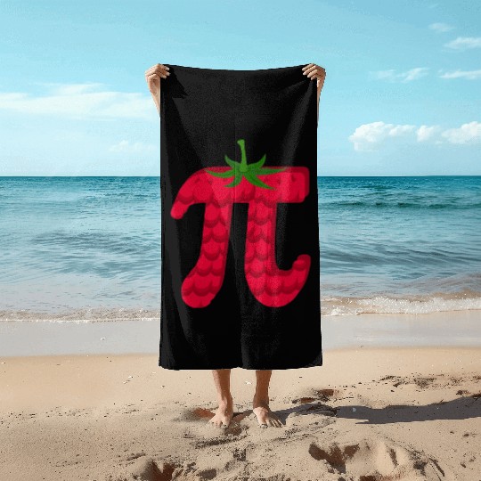 Raspberry Funny Pi Day Pie Math Lover Student Beach Towels