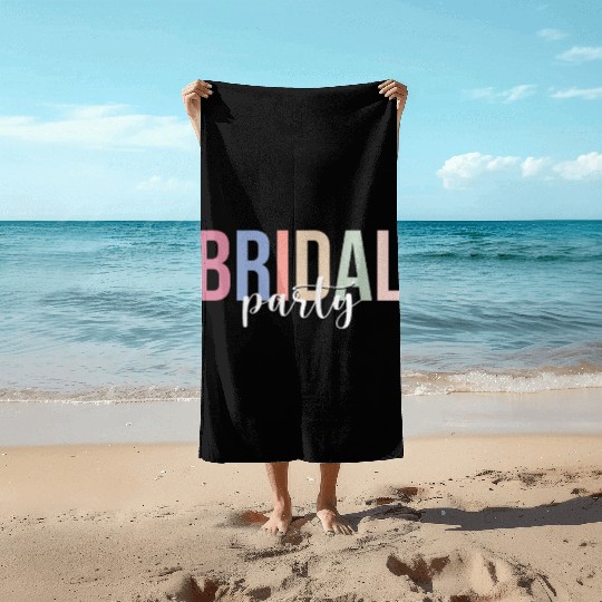 Bridal Party Bride Bachelorette Party Beach Towels