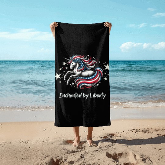 Star-Spangled Unicorn with American Pride and Beach Towels