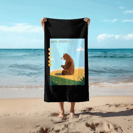 solo picnic for outdoor picnics Beach Towels