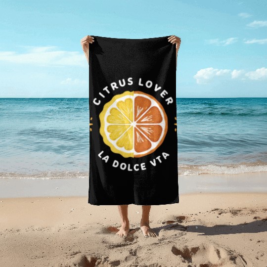 Citrus Lover la Dolce Vita Beach Towels