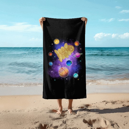 Tardigrade Space! Nerd, Geek Microbiology Science Beach Towels