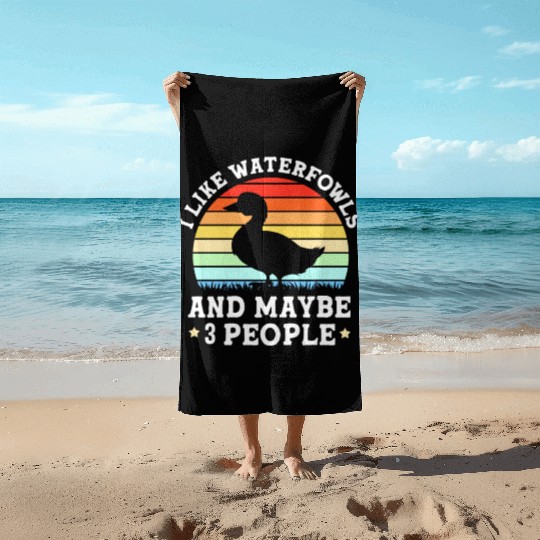 Duck Hunting Waterfowls And Maybe Three People Beach Towels