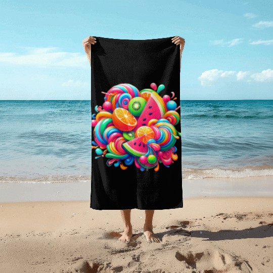Delicious Vibration Beach Towels