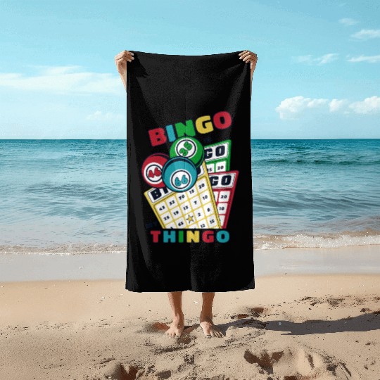 Bingo Is My Thingo Caller Daubers Professional Beach Towels