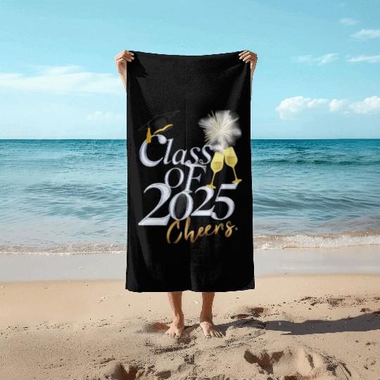 Class of 2025 cheers Beach Towels