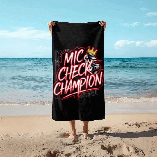 Epic Lyrical Battle of the Titans: Hip Hop Rap Beach Towels