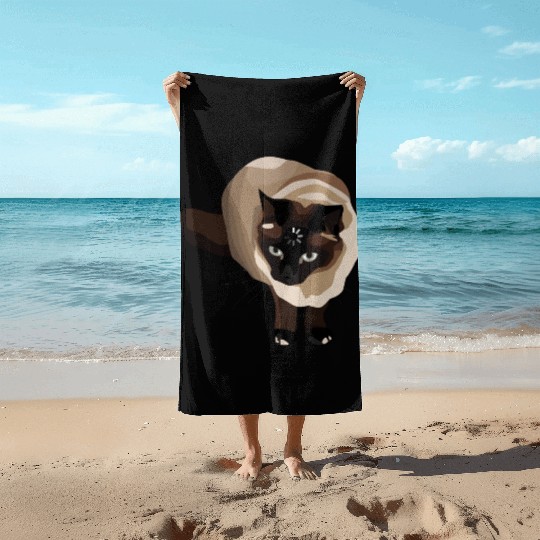 Loading Cat Meme Beach Towels