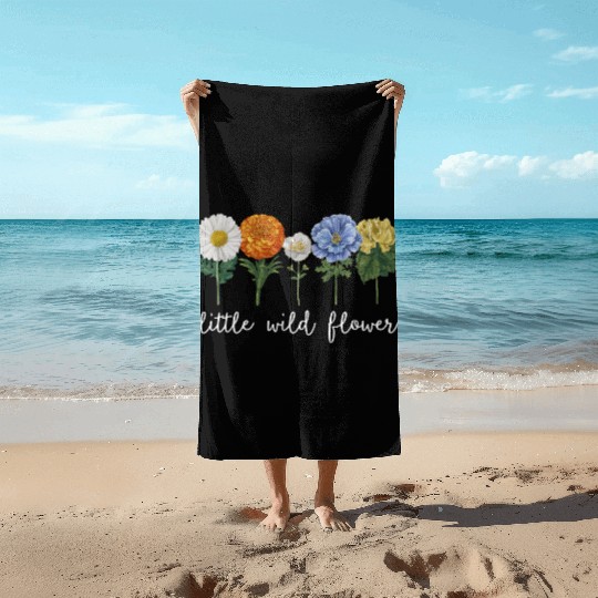 Little Wildflower Beach Towels