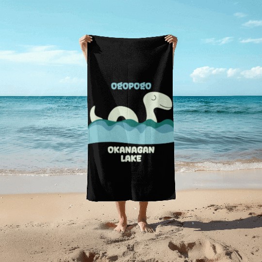 Ogopogo Okanagan Lake Monster Cryptid Beach Towels
