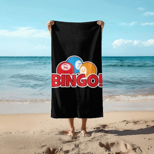 Professional Caller Daubers Bingo Lover Bingo Beach Towels