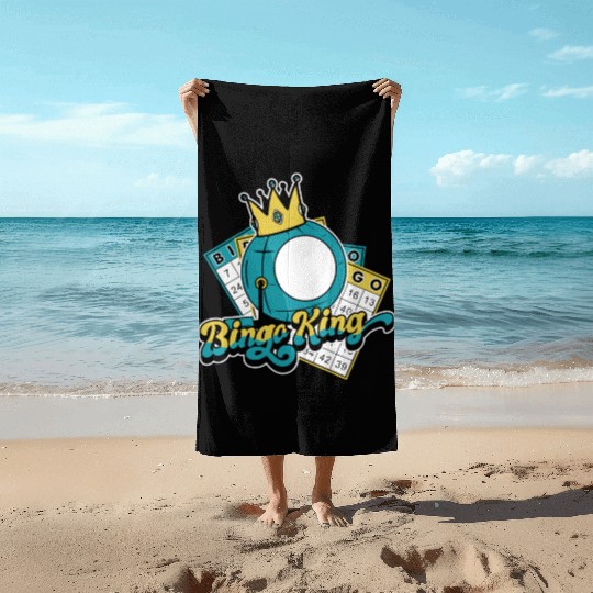 Bingo King Professional Caller Daubers Bingo Beach Towels