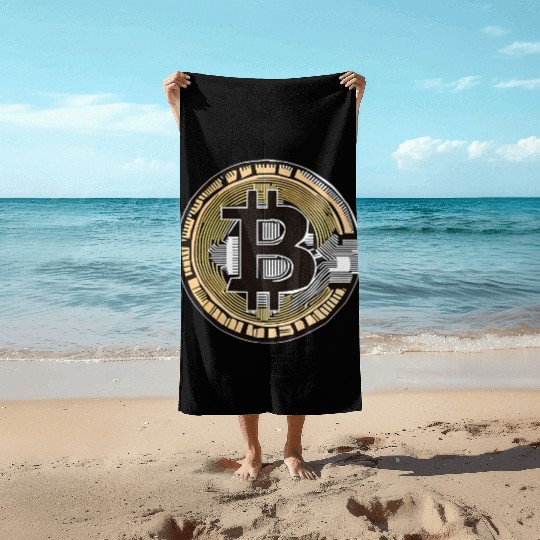 Bitcoin: The Symbol of the Digital Revolution Beach Towels